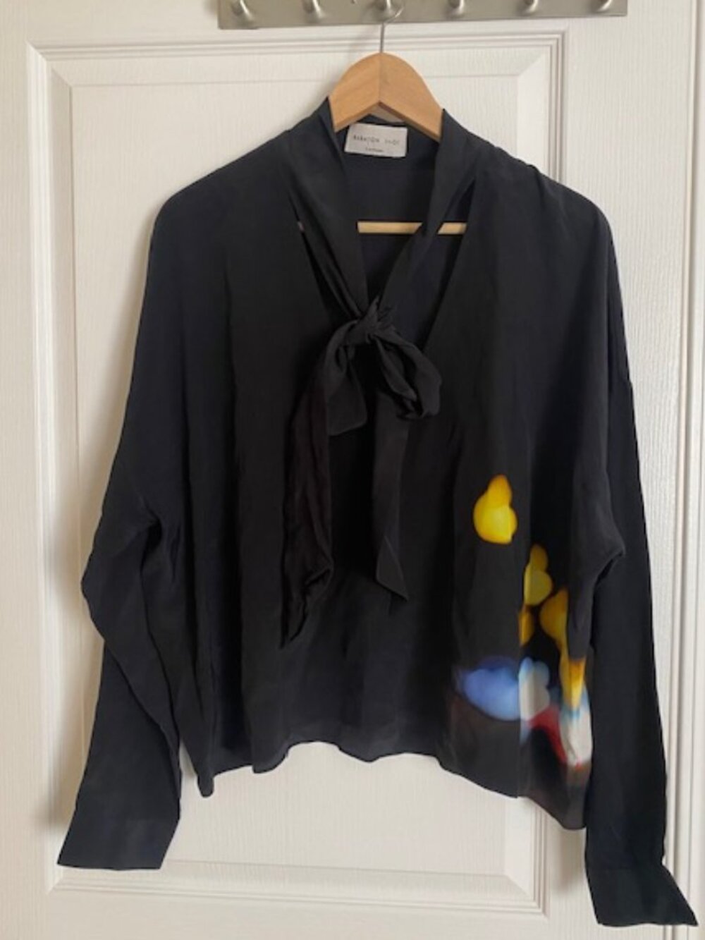 Babaton Blouse (Vintage) - 100% Silk - XL